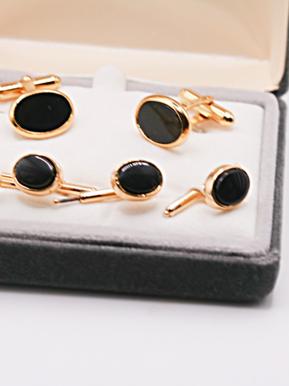 Christian Dior Cufflinks and Four Studs - Picture 3 of 5